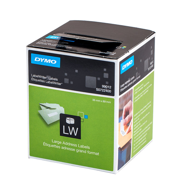 Dymo 99012 Large Address Labels 89mm x 36mm Kingly Pte Ltd