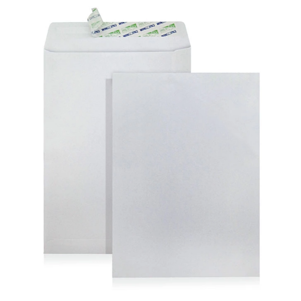 162x229mm White Peel & Seal C5 Size Envelope