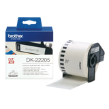 Brother DK-22205 62mm x 30.48m Continuous Length Paper Label Roll (Black On White)