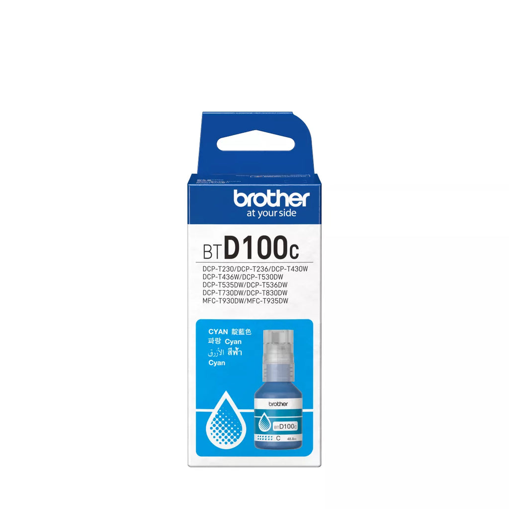 Brother Ink Bottle BTD100BK BTD100C BTD100M BTD100Y Ink Bottle