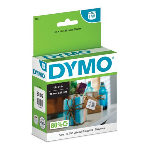 Dymo 30332 Multi Purpose Square Labels 25mm x 25mm