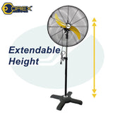 OREX Industrial Stand Fan 26"/660MM With Cross Base