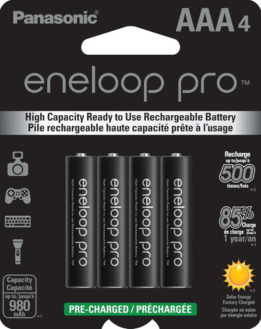 Panasonic Eneloop Pro AAA 980mAh Rechargeable Batteries