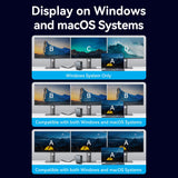 15-in-1 USB-C Vertical Docking Station | 4K@60Hz Triple Display, 100W PD, 10Gbps Data Hub