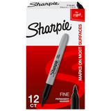 Sharpie Fine Point Permanent Marker Pen - Black / Blue / Red