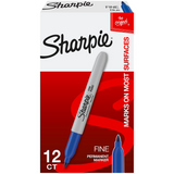 Sharpie Fine Point Permanent Marker Pen - Black / Blue / Red