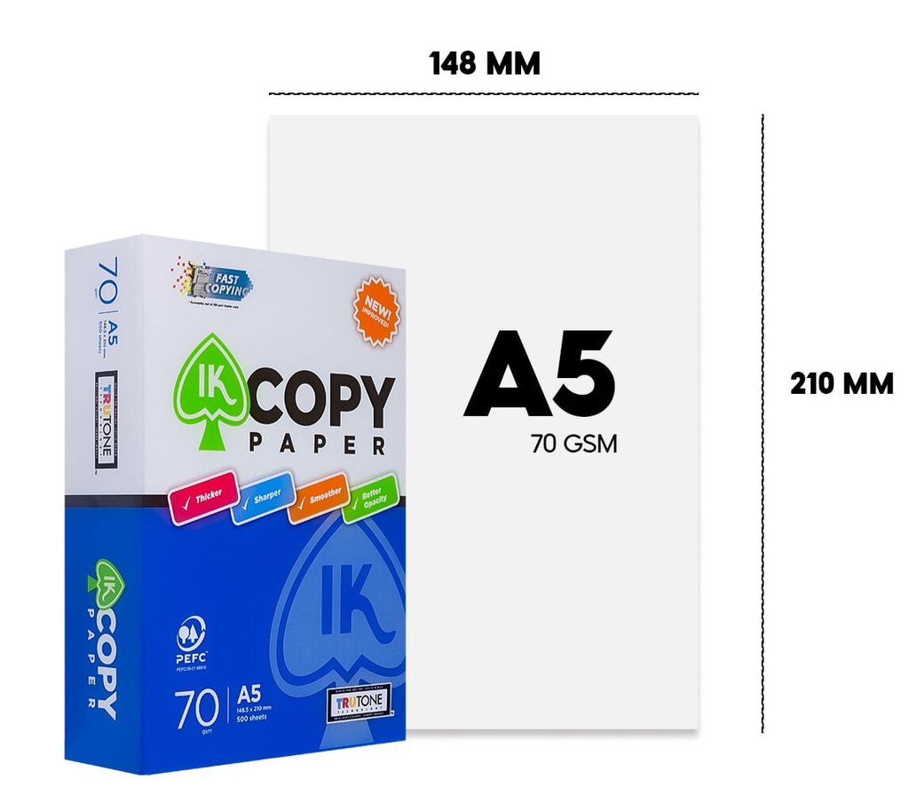 IK Copy Copier A5 Paper 70GSM