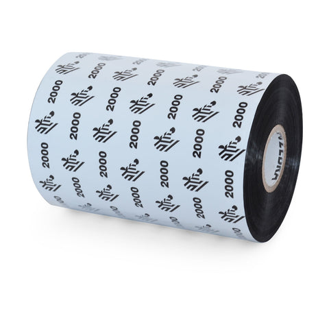 Zebra 2000 Standard Industrial Wax Thermal Transfer Ribbon 110mm x 74m