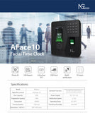 NGTeco Aface10 Biometric Facial Time Attendance Machine