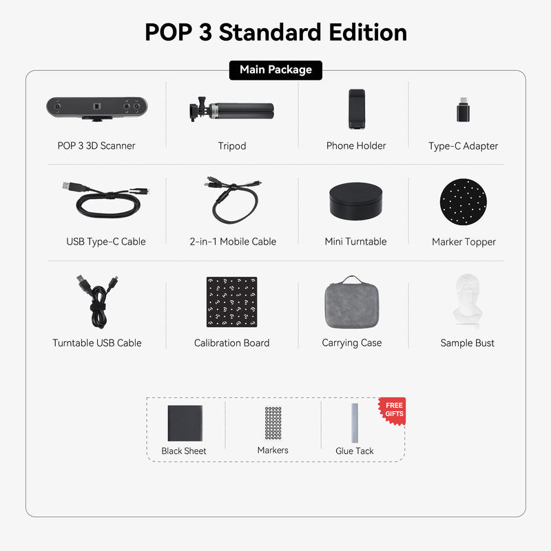 Revopoint POP 3 Portable 3D Scanner