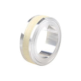 DYMO 32500 Rhino Metal Label Non-Adhesive Tape, 1/2" x 21 ft, Stainless Steel 325-00