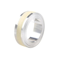 DYMO 32500 Rhino Metal Label Non-Adhesive Tape, 1/2" x 21 ft, Stainless Steel 325-00