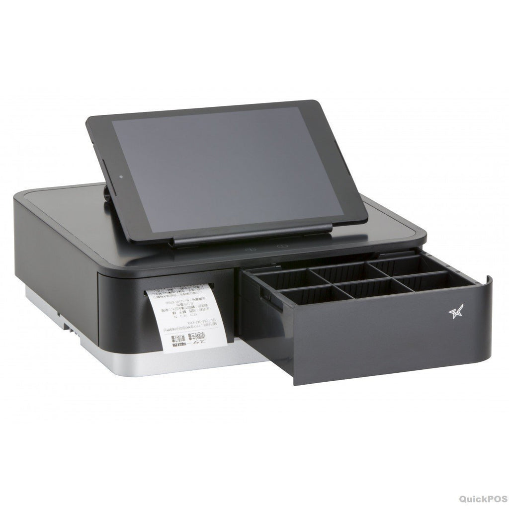 Star mPOP Wireless Thermal Receipt Printer and Cash Drawer - Black