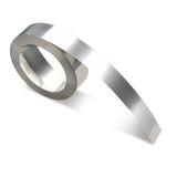 DYMO 32500 Rhino Metal Label Non-Adhesive Tape, 1/2" x 21 ft, Stainless Steel 325-00