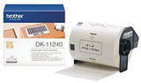 Brother DK-11240 51mm x 102mm Die-Cut Large Shipping White Paper Label Roll (Black On White)