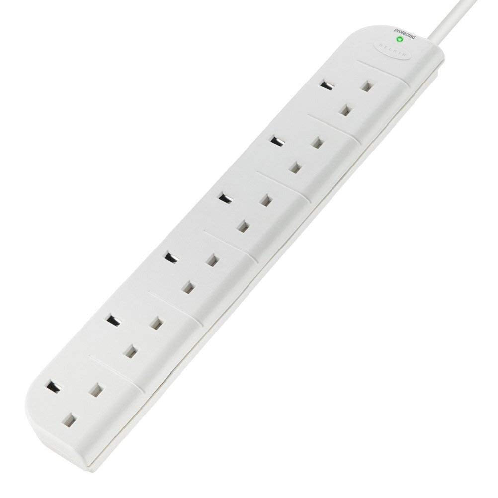 Belkin E-Series 6 Plug SurgeStrip Surge Protected Extension Lead 3M