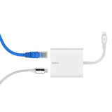 PoE Ethernet + Power Adapter with Lightning Connector