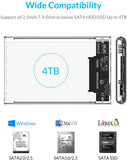 ORICO 2.5 inch Transparent Hard Drive Enclosure