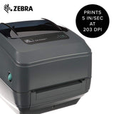 Zebra GK420t 4" Thermal Transfer Desktop Label Printer