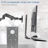 KB03 Computer Keyboard and Mouse Platform Tray VESA Mount Attachment
