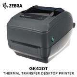 Zebra GK420t 4" Thermal Transfer Desktop Label Printer