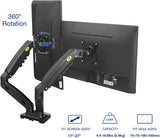 NB F160 17–27” Gas Strut Dual Monitor Arm
