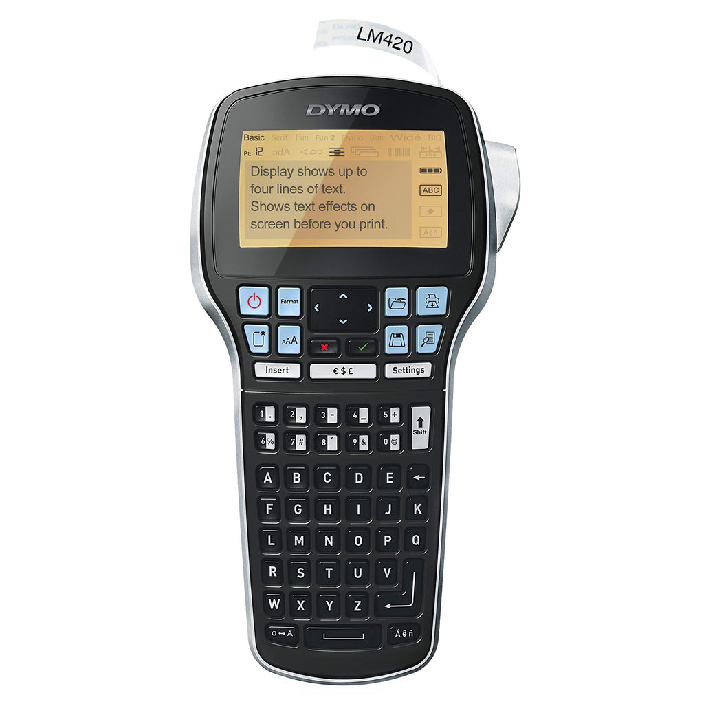 DYMO LabelManager 420P Rechargeable Handheld Label Maker with ABC Keyboard