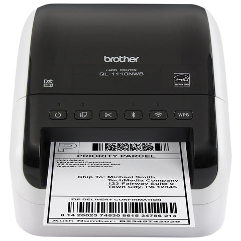 Brother QL-1110NWB Wide Format, Shipping and Barcode Professional Thermal Label Printer with Wireless Connectivity