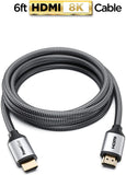 PowerBear 8K HDMI Cable 1.8m Braided Nylon & Gold Connectors