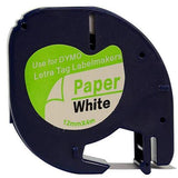 Compatible Dymo LetraTag Laminated Label Tape
