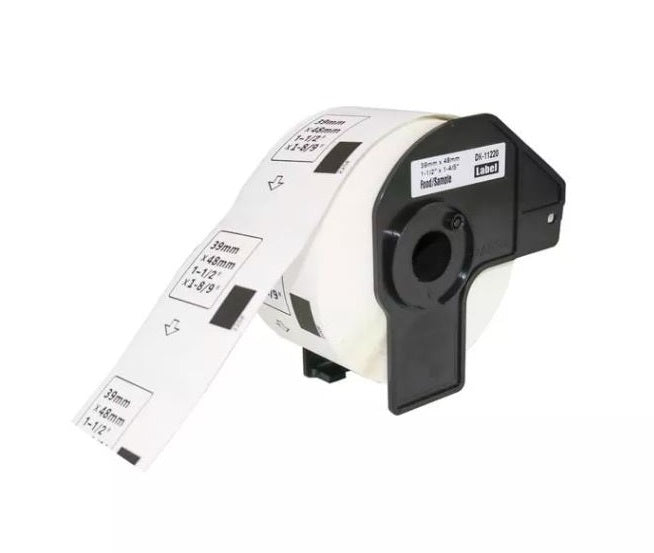 Compatible Brother DK-11220 39mm x 48mm Labels (Black On White)