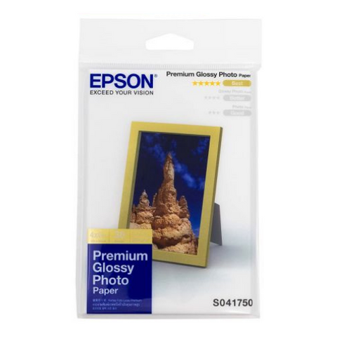 Epson 4R 10x15cm Premium Glossy Photo Paper - 30 Sheets