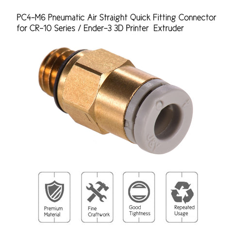 Creality PC4-M6 Pneumatic Air Straight Quick Fitting Connector