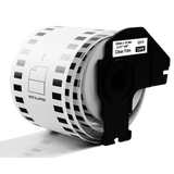 Compatible Brother DK-22213 / DK-22113 62mm x 15.24m Continuous Length Film Tape (Black On Clear)