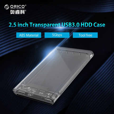 ORICO 2.5 inch Transparent Hard Drive Enclosure