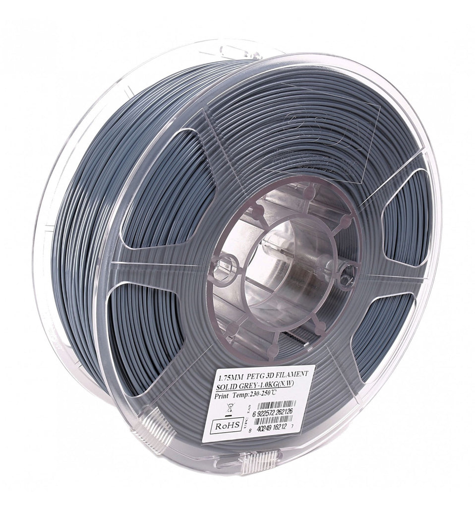 eSun PetG 3D Filament 1.75mm 1Kg SOLID GREY • 3D Printer Store