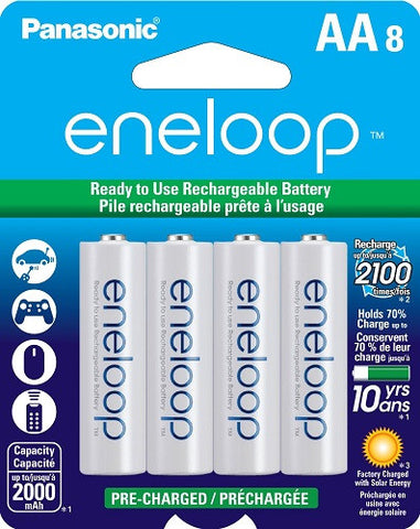 Panasonic Eneloop AA 2000mAh Rechargeable Batteries