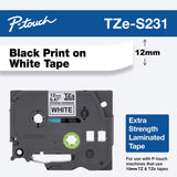 Brother Genuine TZe Strong Adhesive Laminated Label Tape