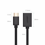 USB Type-C Male to USB 2.0 Type A Female Cable