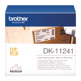 Brother DK-11241 102mm x 152mm Large Shipping Label Roll (Black On White)