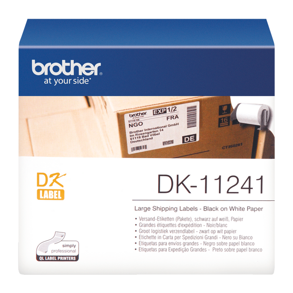 BETCKEY - 18 Rollen DK-11241 Labels Compatibel met Brother, 102mm x 152mm, 4000 Labels, verzendlabels voor Brother QL-Labelprinters BETCKEY - 18 Rollen DK-11241 Labels Compatibel met Brother, 102mm x 152mm, 4000 Labels, verzendlabels voor Brother QL-Labelprinters