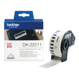 Brother DK-22211 29mm x 15.24m Continuous Length Film Label Roll (Black On White)