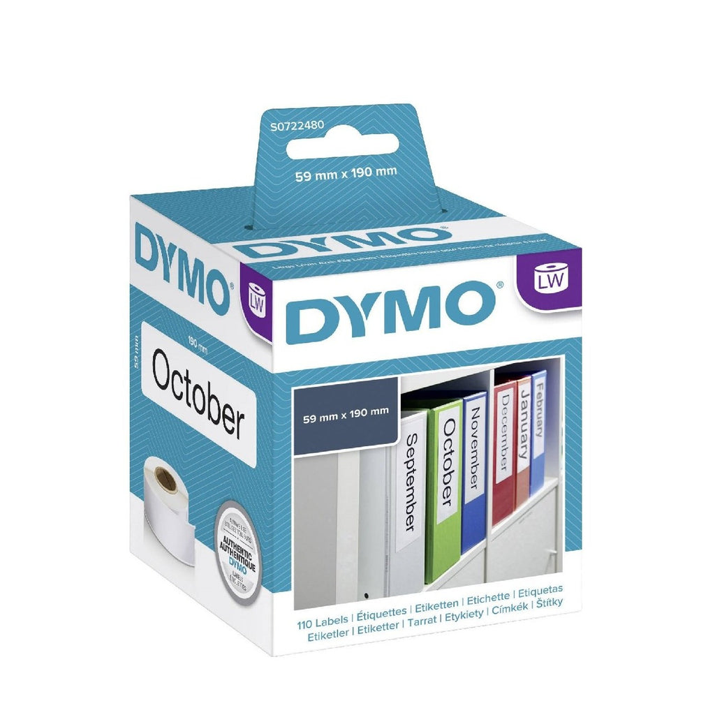 Dymo 99019 Large Lever Archive File Labels 190mm x 59mm