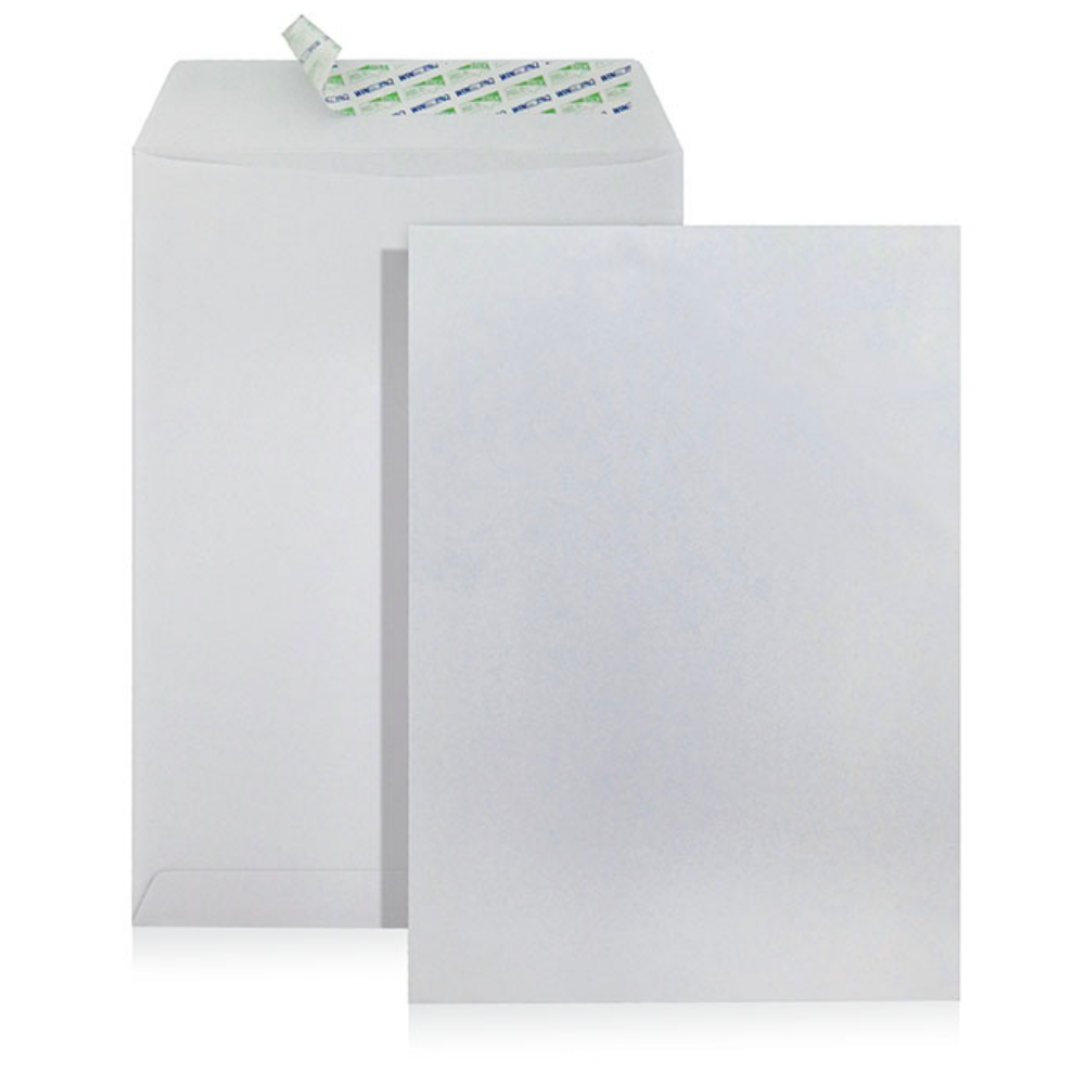 229x324mm White Peel & Seal C4 Size Envelope