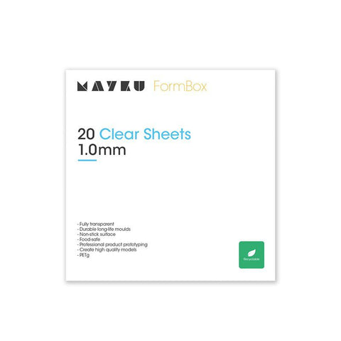 Mayku Clear Sheets 1.0mm 20 Pack